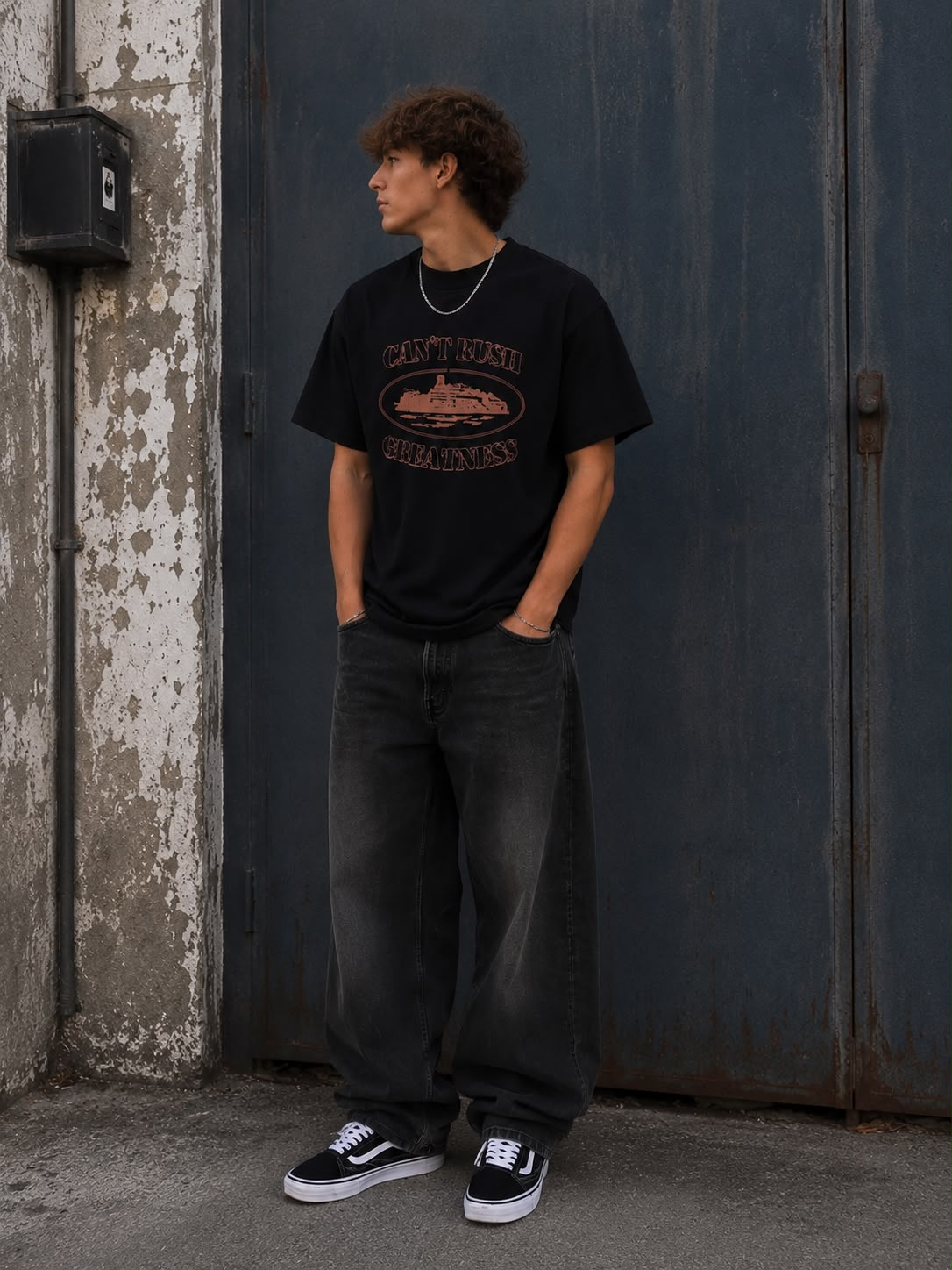 Corteiz x Central Cee “Can’t Rush Greatness” Tee Shirt - Black