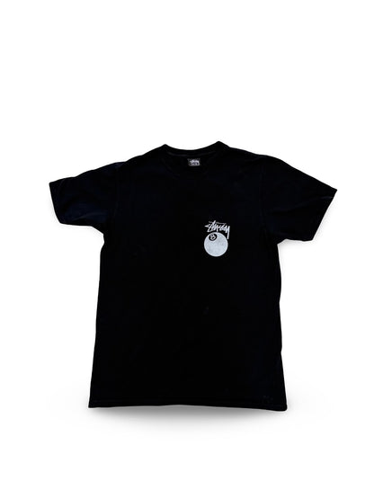 Stussy 8 Ball Pigment Dyed Tee Shirt - Black