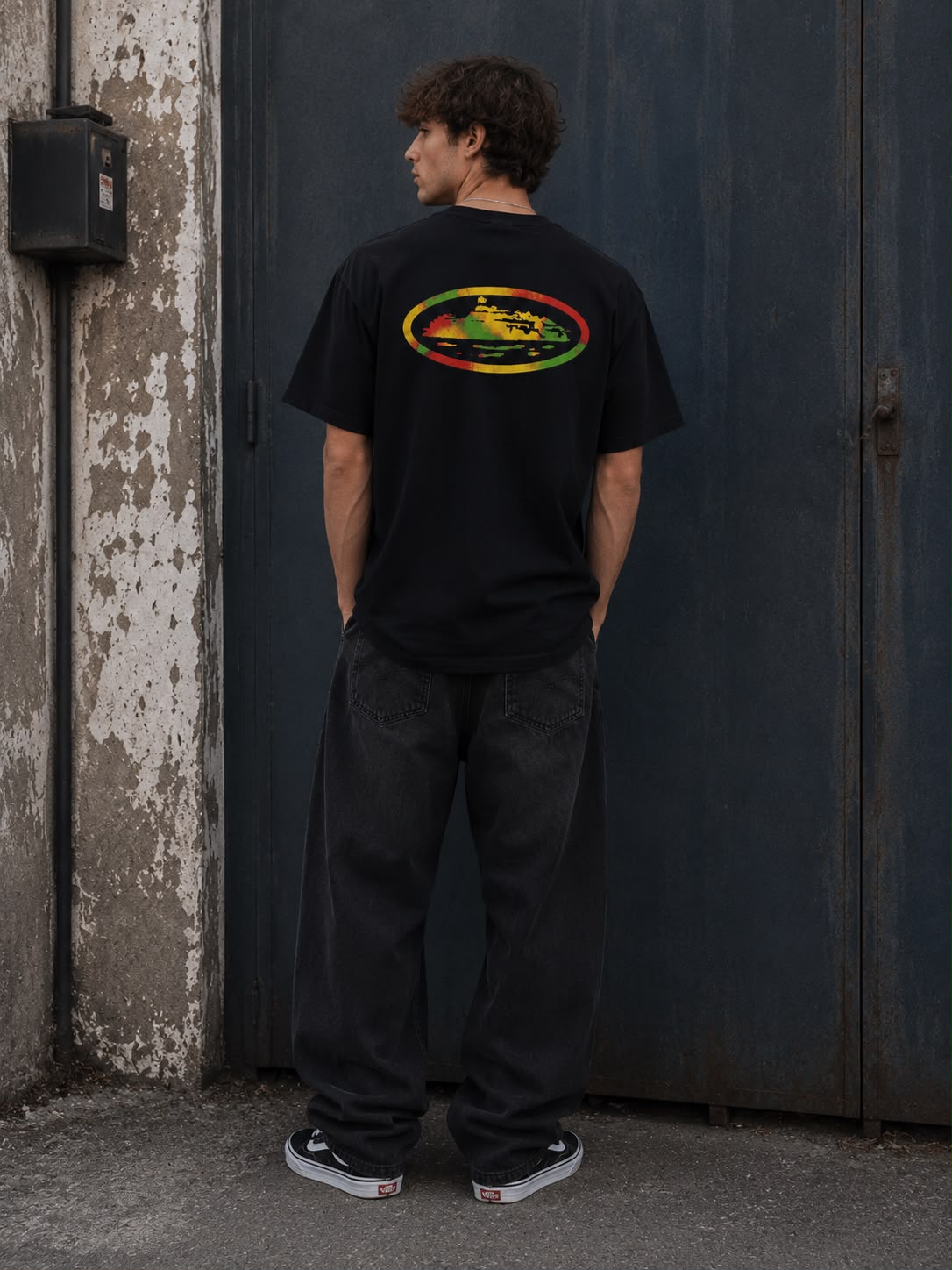 Corteiz Sunset Tee Shirt - Black