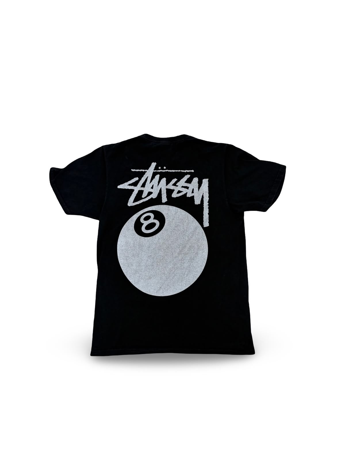 Stussy 8 Ball Pigment Dyed Tee Shirt - Black
